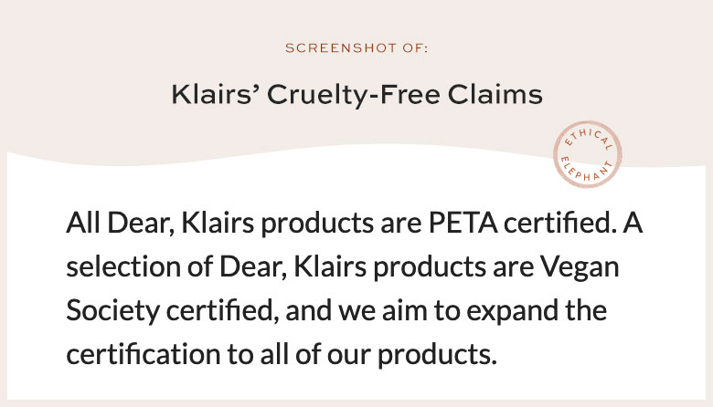 Is Klairs Cruelty Free & Vegan